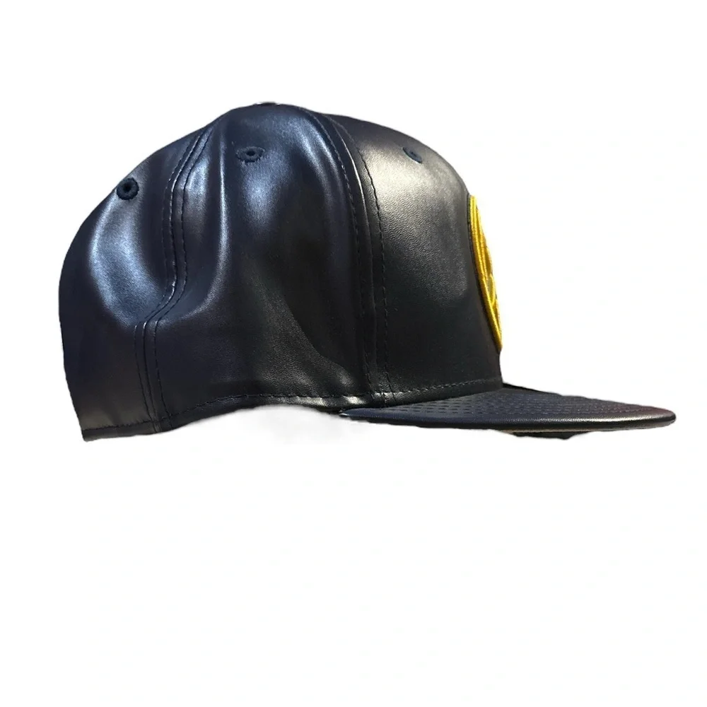 New Era Team Triumph Fitted‎ Hat Denver Nuggets Navy Blue and Gold Size 7 1/8